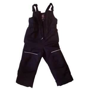 Swiss Tech Kids Black Snow Bib Overalls Pants Size 3T Winter Ski Snowboard